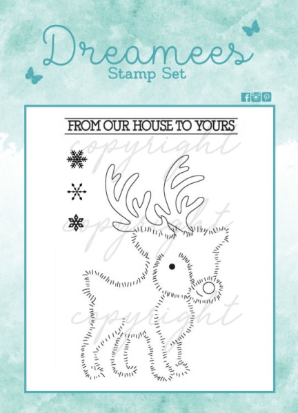 Fluffy Reindeer Stamp Set